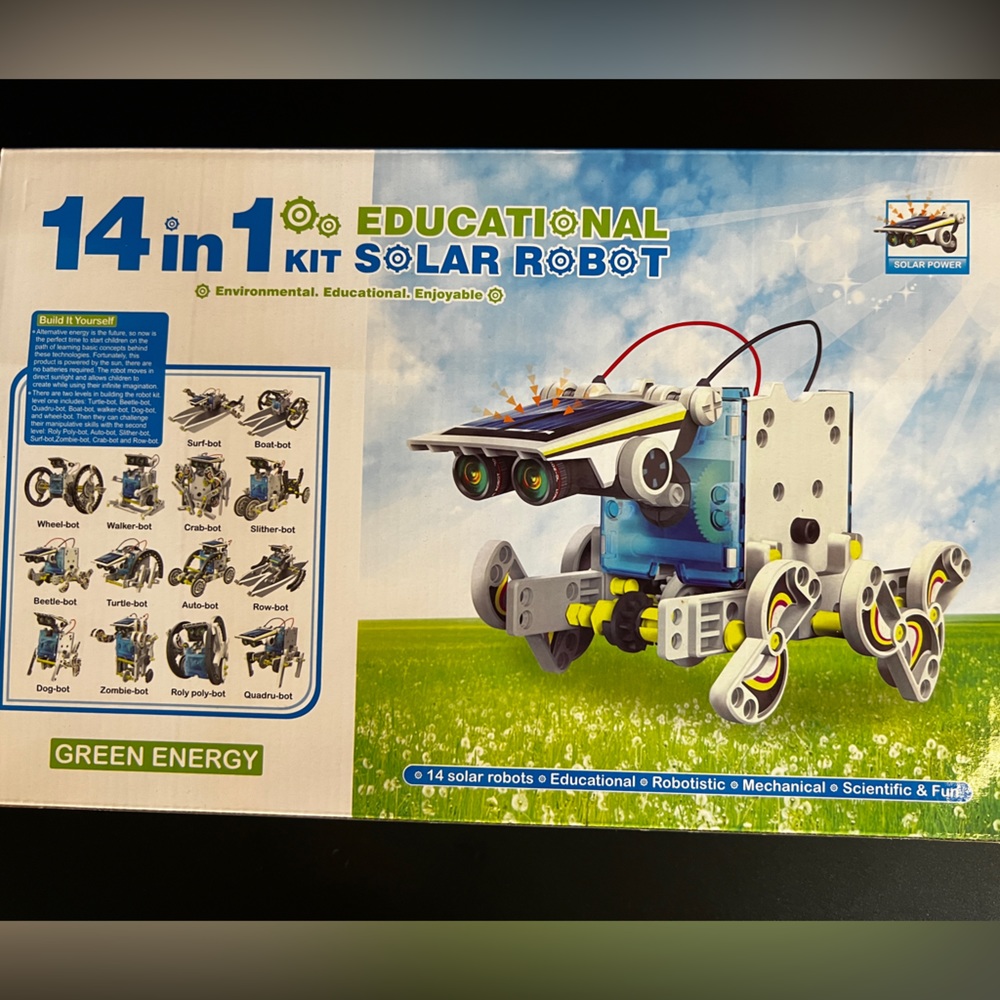 Robot Building Kit- 14 different Solar powered robot designs